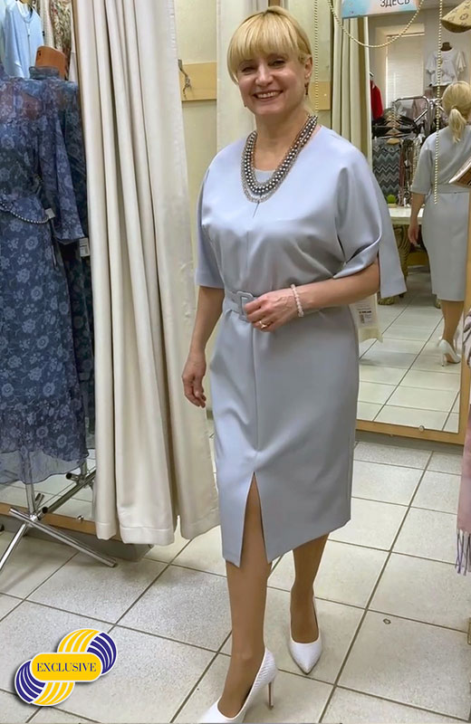 Платье GRISOL светло серое